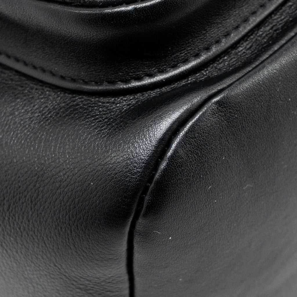 CHANEL LARGE DUMA BACKPACK CALFSKIN BLACK LGHW (MICROCHIP)