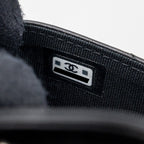 CHANEL 2.55 REISSUE FLAP CARD HOLDER AGED CALFSKIN BLACK SHW (MICROCHIP)
