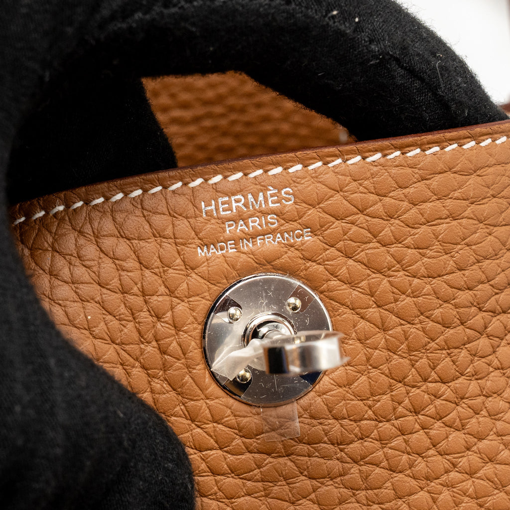 Hermes mini lindy II clemence gold SHW
