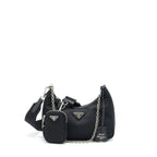 PRADA RE-EDITION 2005 BAG NYLON BLACK SHW