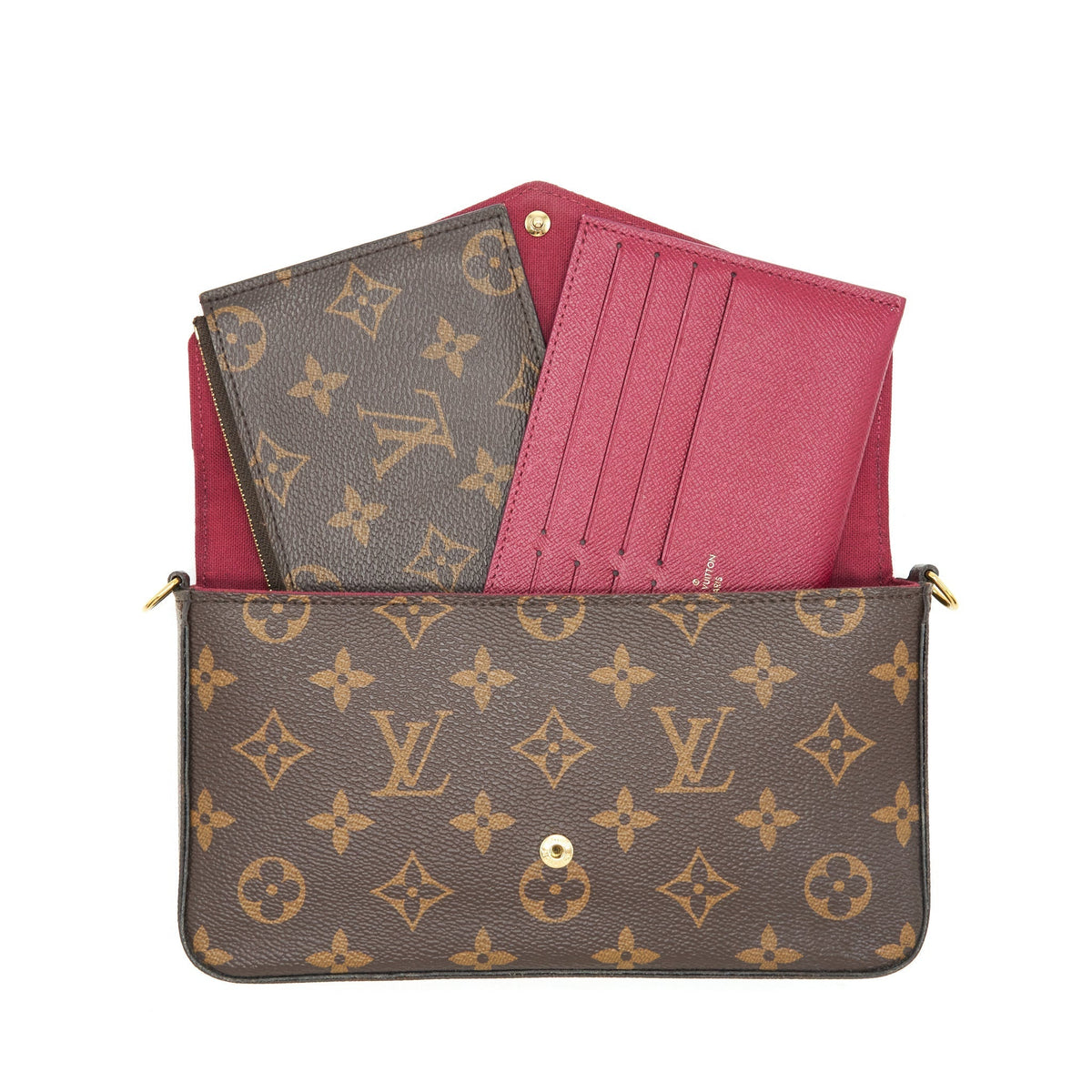 LOUIS VUITTON FELICIE POCHETTE MONOGRAM CANVAS GHW