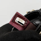 CHANEL GOLD CLUTH O CHAIN VERTICAL PHONE HOLDER LAMBSKIN BLACK GHW