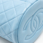 Chanel 22S Pearl Crush Bucket Bag Lambskin Blue GHW (Microchip)