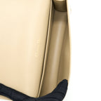 DIOR LADY DIOR POUCH WITH CHAIN PATENT BEIGE LGHW
