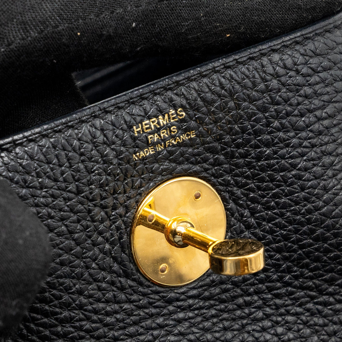 Hermes Lindy 26 Clemence Black GHW
