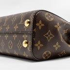 LOUIS VUITTON CLUNY BB MONOGRAM CANVAS WITH PINK STRAP GHW
