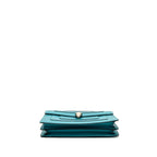 Bvlgari Serpenti Forever Shoulder Bag Calfskin Turquoise LGHW