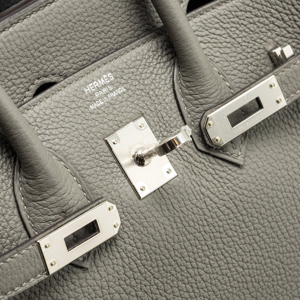 Hermes Birkin 25 togo gris Meyer SHW