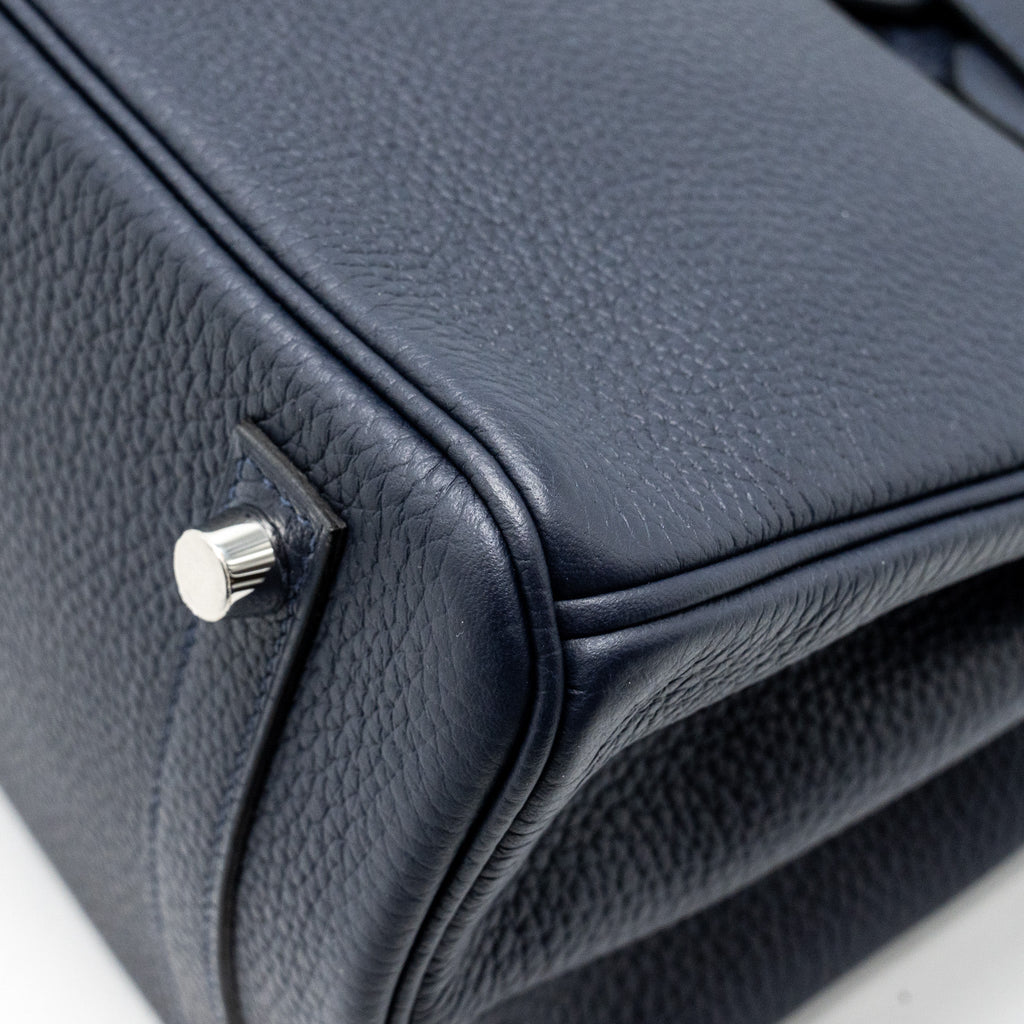 Hermes Birkin 30 Clemence Blue Nuit/ Rose Pourpre SHW