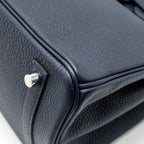 Hermes Birkin 30 Clemence Blue Nuit/ Rose Pourpre SHW