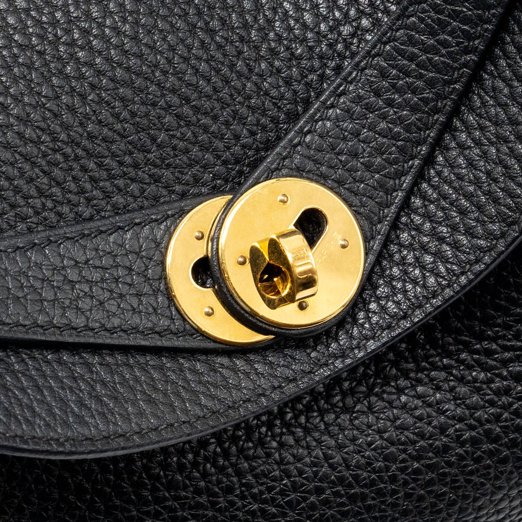 Hermes Lindy 26 Clemence Black GHW
