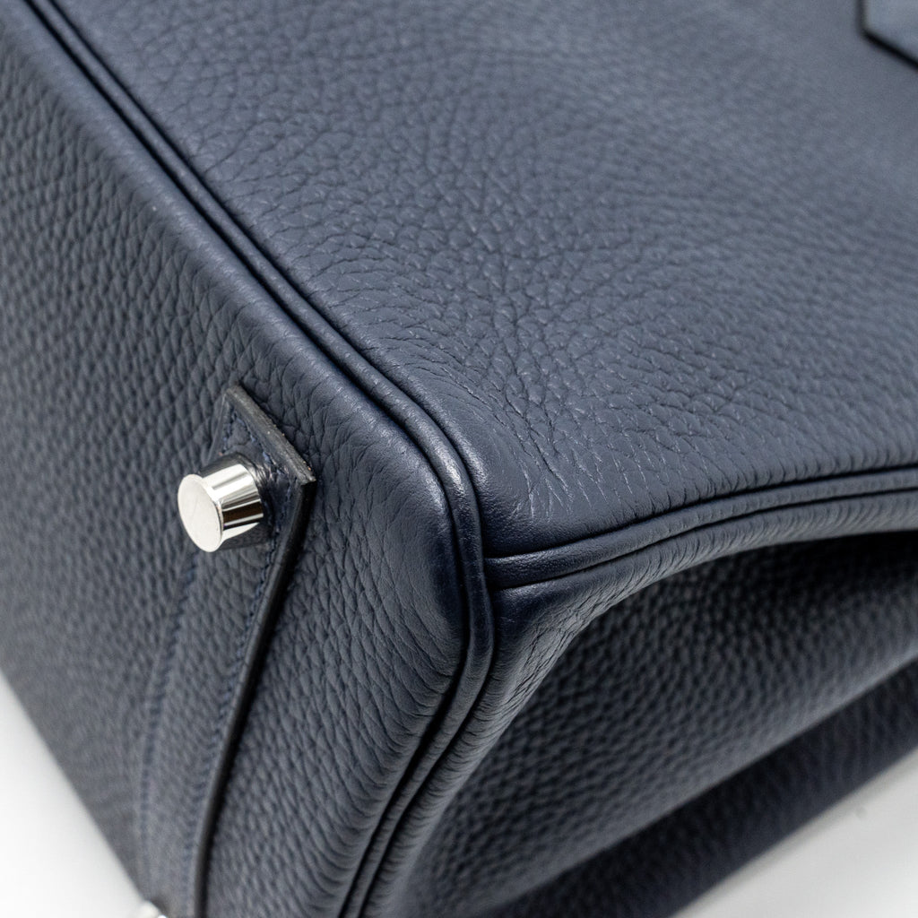 Hermes Birkin 30 Clemence Blue Nuit/ Rose Pourpre SHW