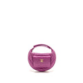 Chanel Polly Pocket Mini Round Hobo Bag Caviar Dark Pink GHW (Microchip)
