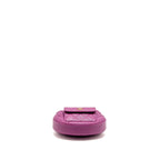 Chanel Polly Pocket Mini Round Hobo Bag Caviar Dark Pink GHW (Microchip)
