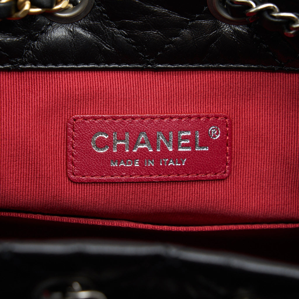 CHANEL SMALL GABRIELLE BACKPACK CALFSKIN MULTICOLOUR HARDWARE (MICROCHIP)