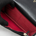 CHANEL 19 WALLET ON CHAIN LAMBSKIN BLACK MULTICOLOR HARDWARE (MICROCHIP)