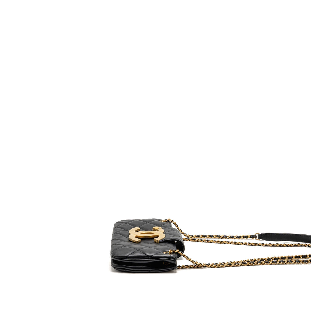 Chanel 24C Baguette Bag Lambskin Black GHW (Microchip)