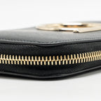 Salvatore Ferragamo Vara Bow Bag Red/Pink and Oversize Gancini Wallet Black Calfskin GHW (Sell in Set)