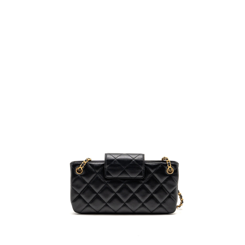 Chanel 24C Baguette Bag Lambskin Black GHW (Microchip)