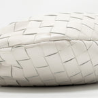 BOTTEGA VENETA MINI JODIE LAMBSKIN WHITE GHW