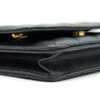 CHANEL CLASSIC WALLET ON CHAIN CAVIAR BLACK GHW