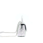 CHANEL 21K SMALL COCO HANDLE 24CM CAVIAR IRIDESCENT LILAC RAINBOW HARDWARE (MICROCHIP)