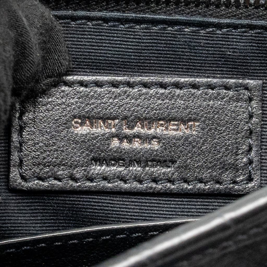 Saint Laurent/YSL Medium Niki Bag Crocodile-Embossed Calfskin SO Black