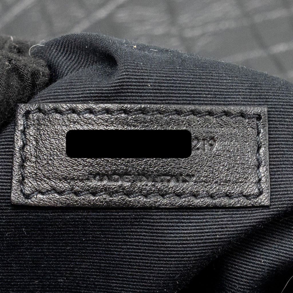 Saint Laurent/YSL Medium Niki Bag Crocodile-Embossed Calfskin SO Black