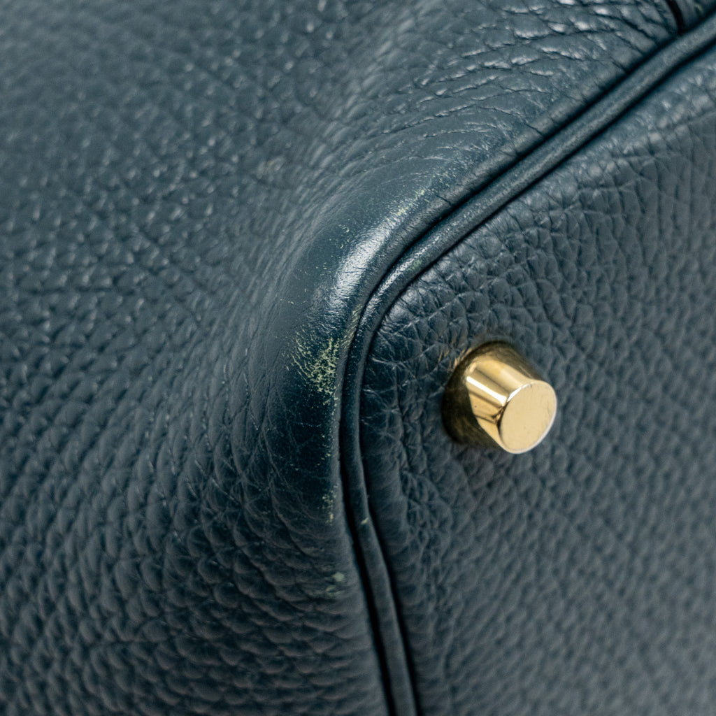 Hermes Picotin 18 Lock Bag Clemence 6O Vert Cypress GHW