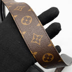 LOUIS VUITTON CARRYALL VIBE MM LAMBSKIN/MONOGRAM CANVAS BLACK SHW