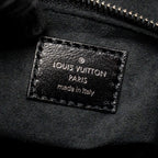 LOUIS VUITTON CARRYALL VIBE MM LAMBSKIN/MONOGRAM CANVAS BLACK SHW