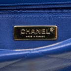CHANEL MEDIUM 19 BAG GOATSKIN BLUE GOLD/SILVER HARDWARE