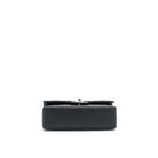 CHANEL SMALL CLASSIC DOUBLE FLAP CAVIAR BLACK GHW (MICROCHIP)