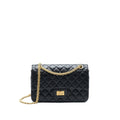 CHANEL SMALL REISSUE 2.55 FLAP BAG BLACK BRUSHED GHW