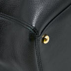 CHANEL CERF TOTE BAG GRAINED CALFSKIN BLACK GHW