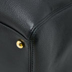 CHANEL CERF TOTE BAG GRAINED CALFSKIN BLACK GHW