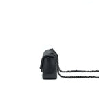 CHANEL MINI RECTANGULAR LAMBSKIN BLACK SO BLACK