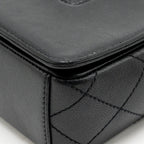 Chanel Mademoiselle Enamel Flap Bag Shiny Sheepskin Black GHW