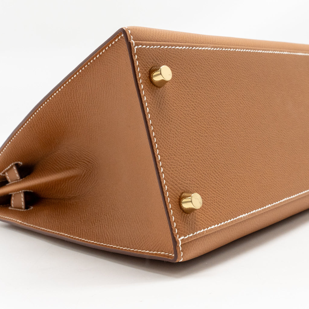 Hermes Kelly 28 Epsom Gold GHW