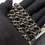 CHANEL MINI RECTANGULAR FLAP BAG LAMBSKIN BLACK LGHW