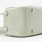 Hermes Mini Lindy Clemence Gris Neve SHW