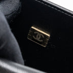 CHANEL MEDIUM CLASSIC BOY BAG CAVIAR BLACK BRUSHED GHW (MICROCHIP)