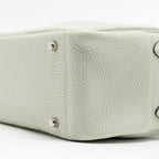 Hermes Mini Lindy Clemence Gris Neve SHW