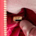 CHANEL LARGE BOY O CASE ZIP POUCH CAVIAR PINK LGHW