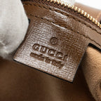 GUCCI JACKIE 1961 SMALL SHOULDER BAG GG SUPREME CANVAS /CALFSKIN BROWN/MULTICOLOUR GHW