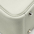 Hermes Mini Lindy Clemence Gris Neve SHW
