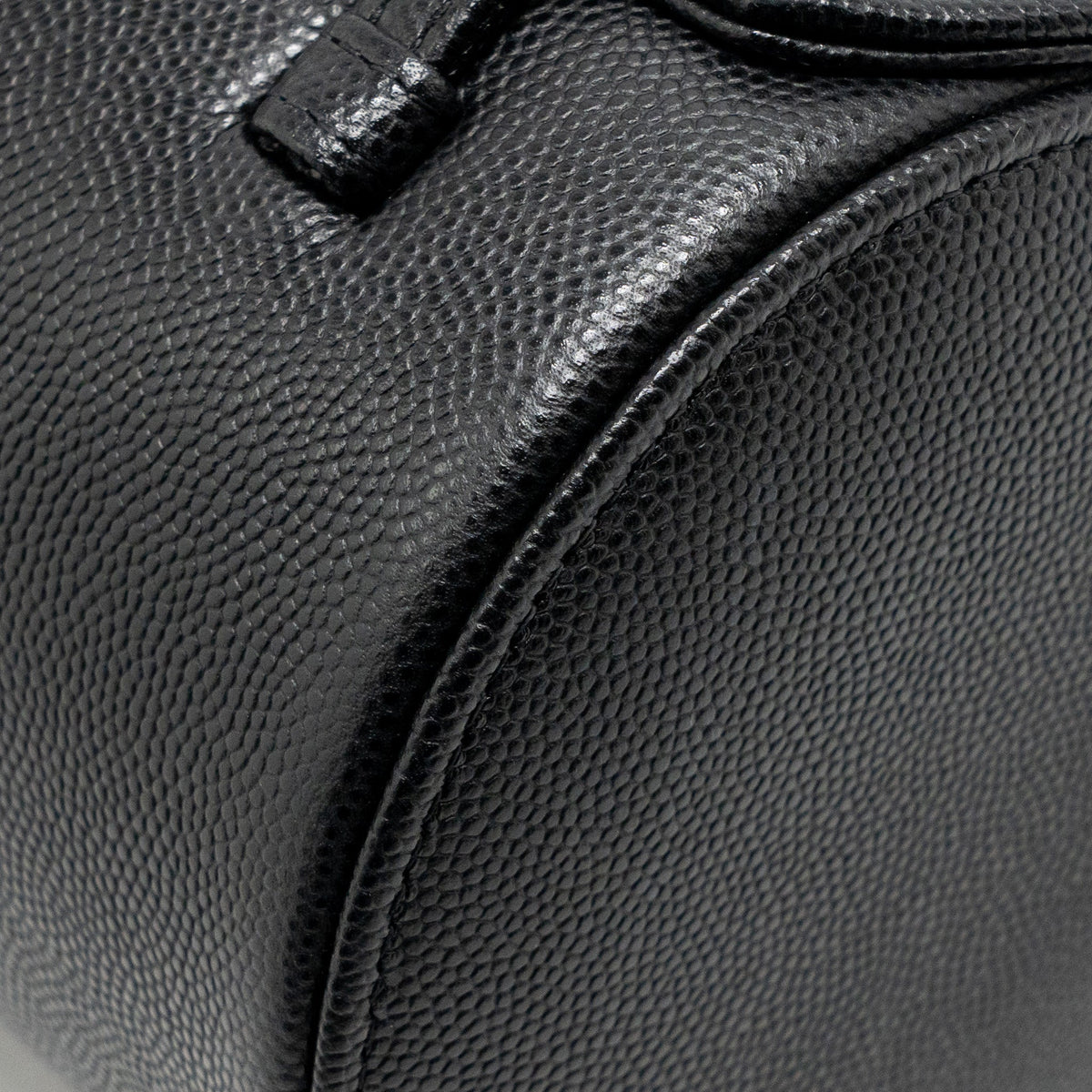 Chanel Small Preppy Bowling Bag Caviar Black GHW (Microchip)