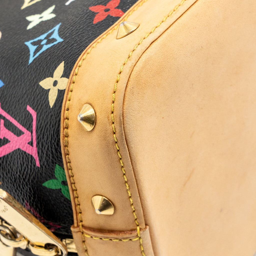 Louis Vuitton Alma Bag Monogram Canvas Black / Multicolour GHW