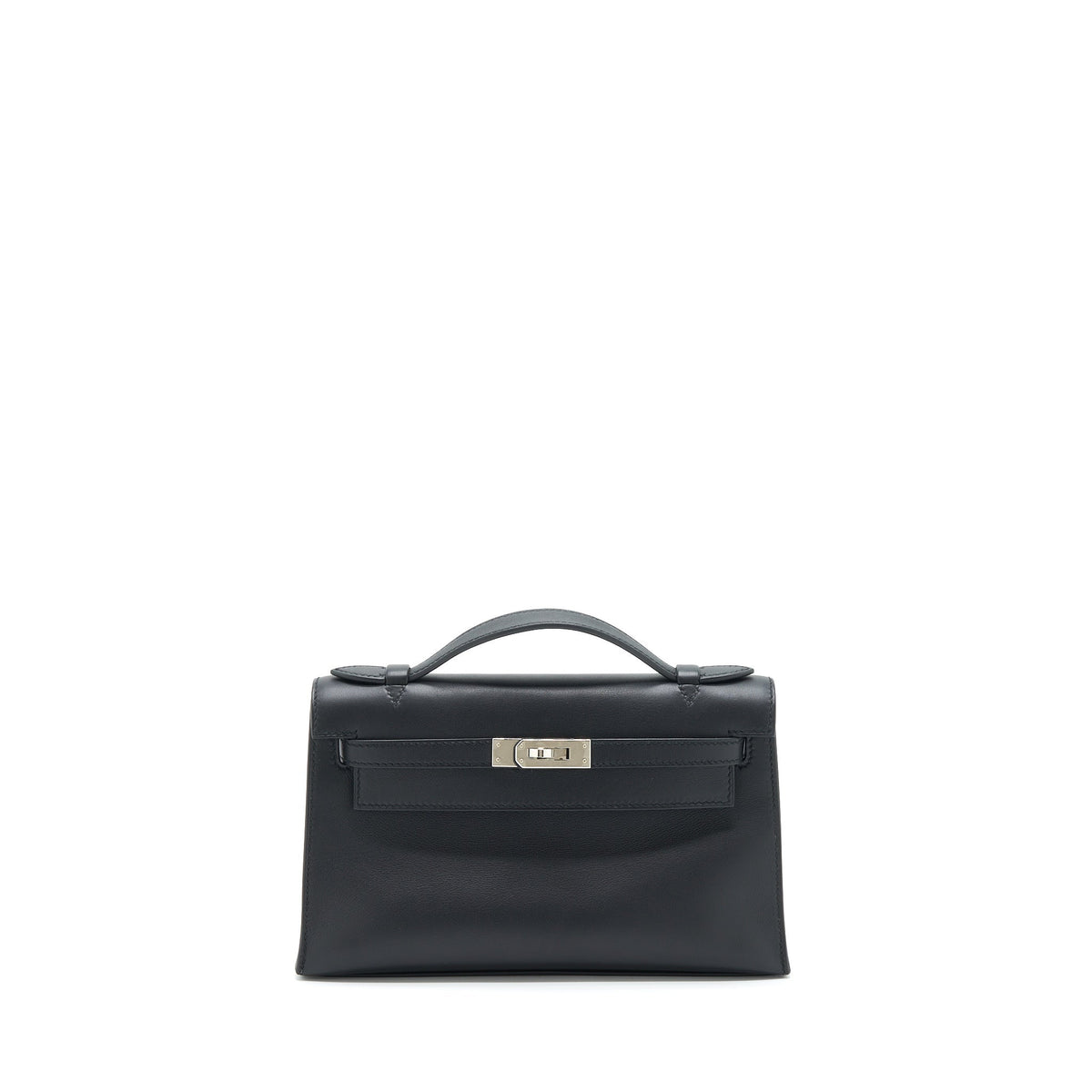 Hermes Kelly Pochette Swift Black SHW
