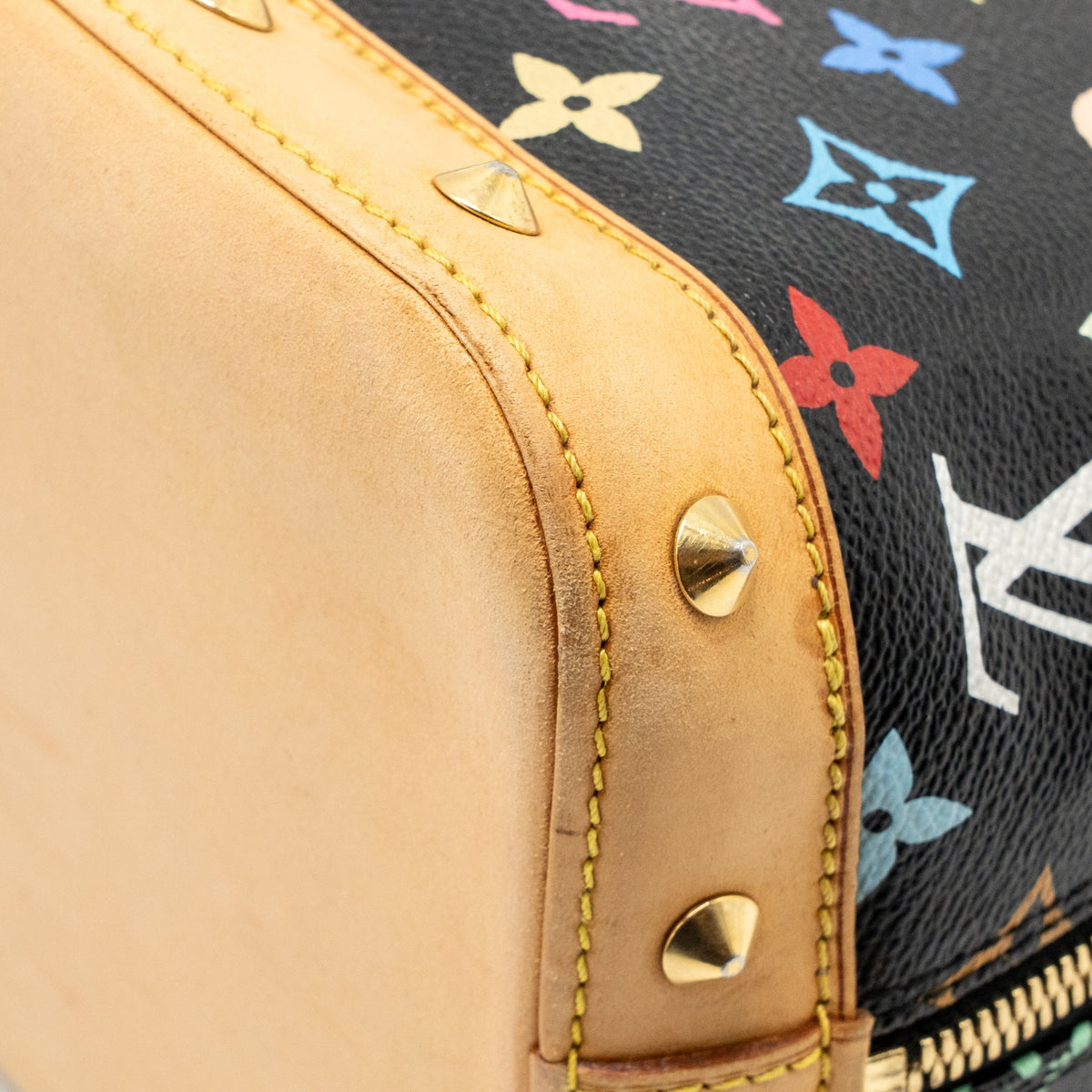Louis Vuitton Alma Bag Monogram Canvas Black / Multicolour GHW